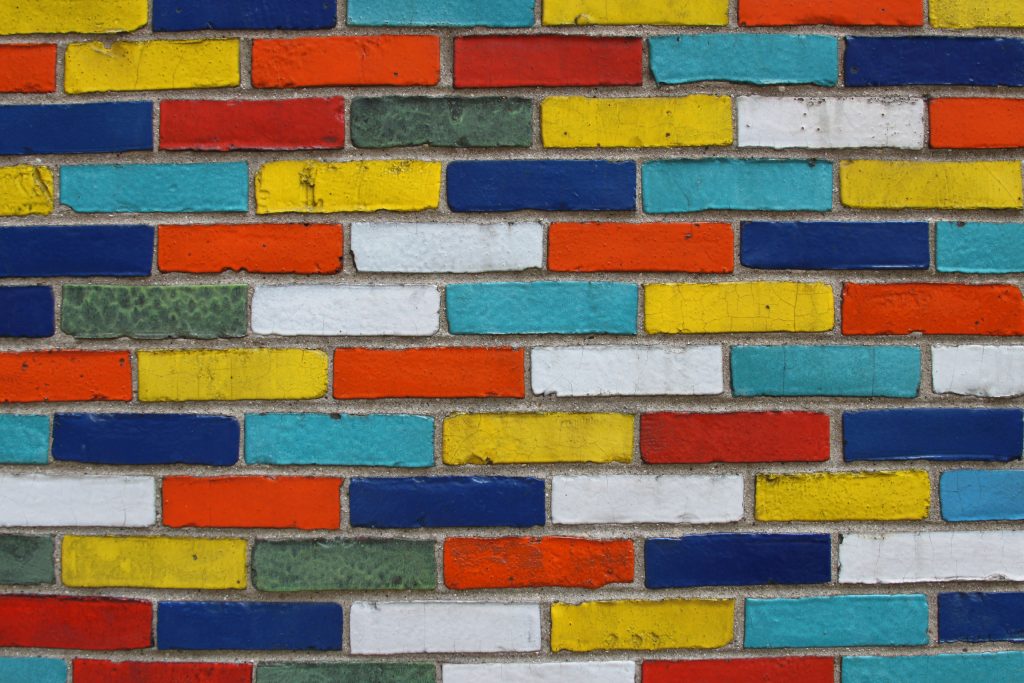 multicolored bricks