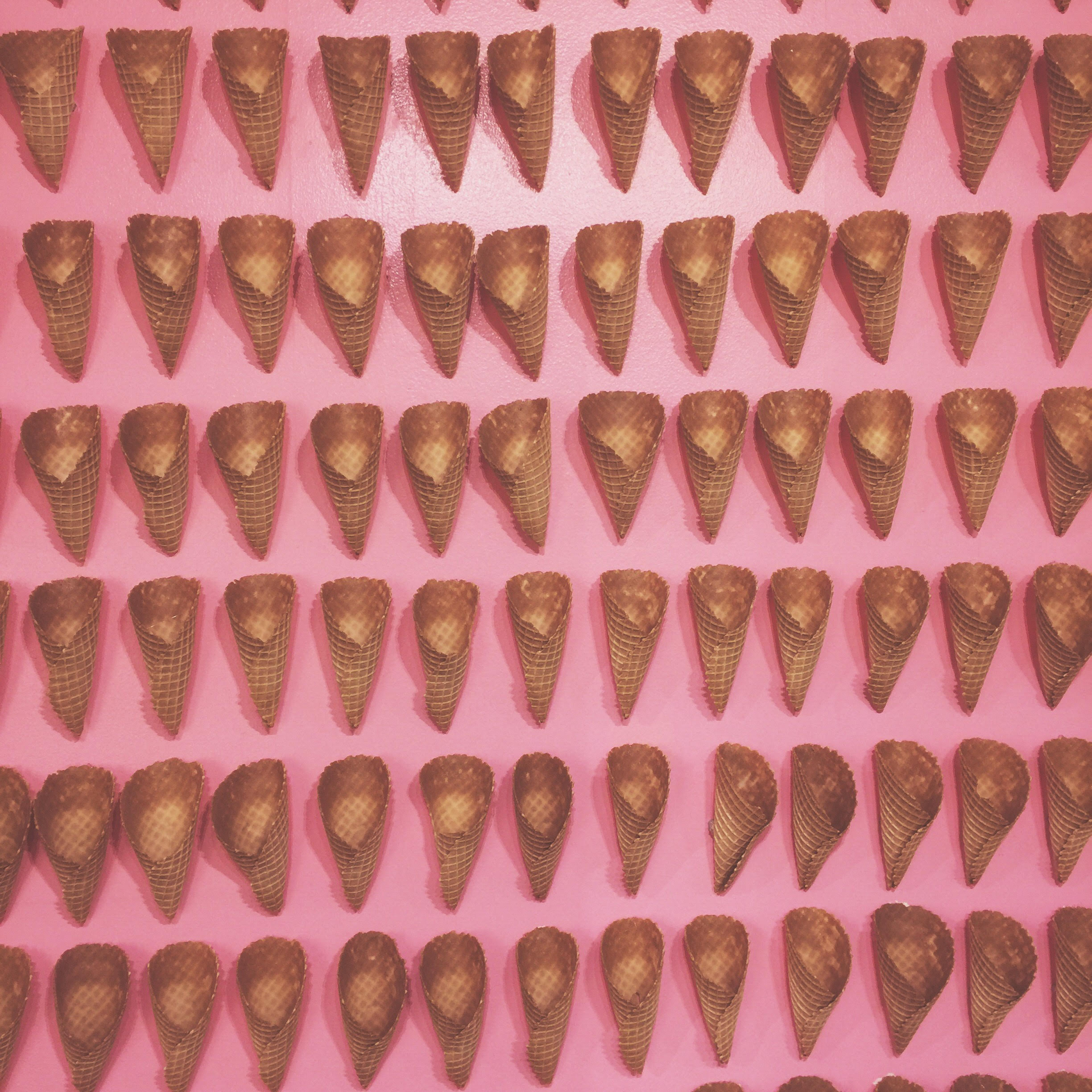 ice cream cones at the museum of ice cream